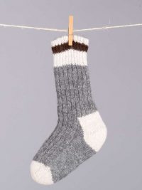 Bas doubles et réversibles, modèle canadien / Double and reversible socks, Canadian style