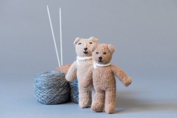 oursons tricotés / knitted teddy bear