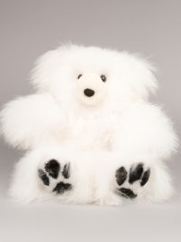 ourson en fourrure / fur-trimmed teddy bear