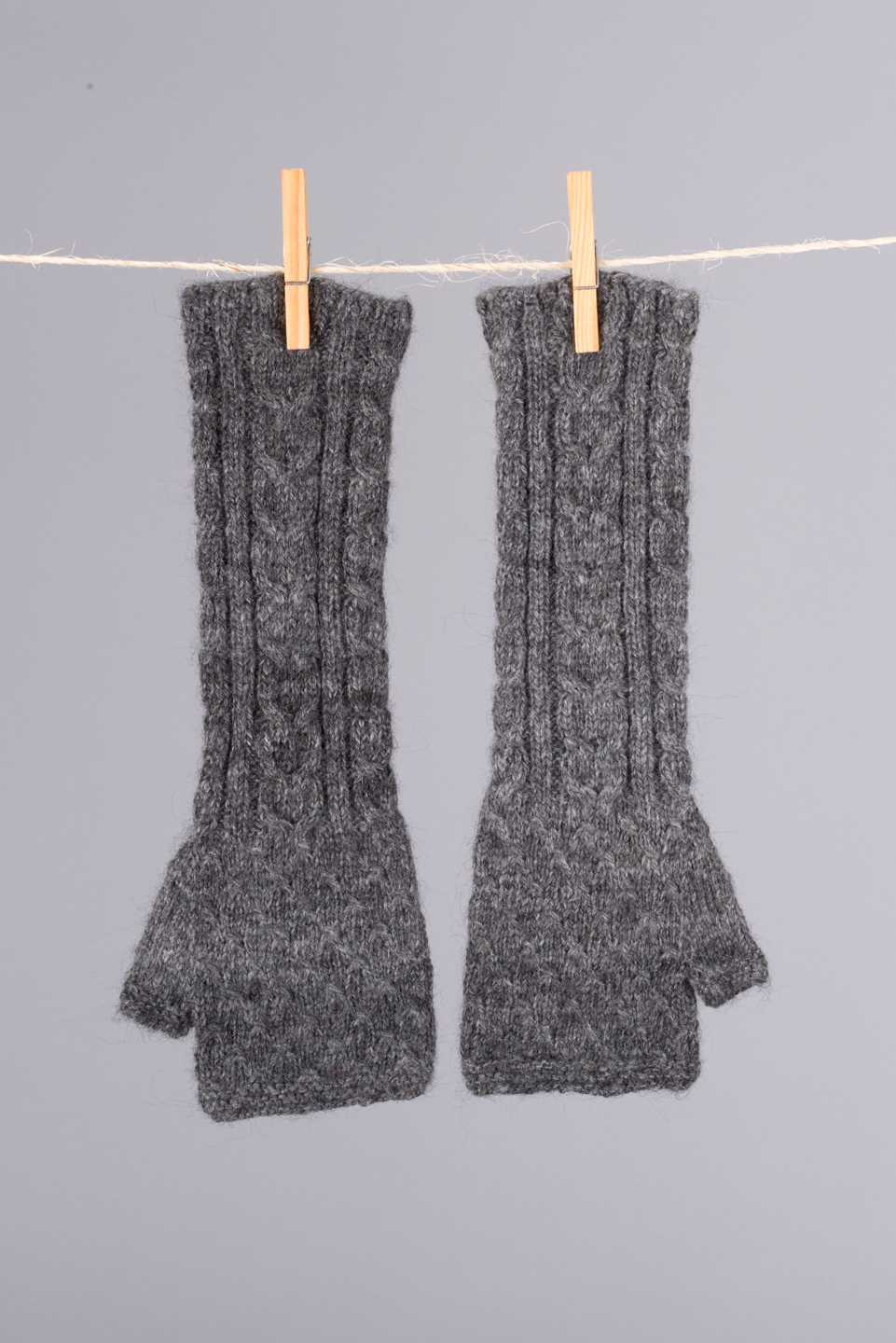 mitaines longues sans doigt / long fingerless mittens