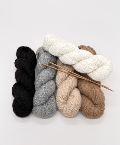 Light weight yarn, 100% hand-spun alpaca, natural colors