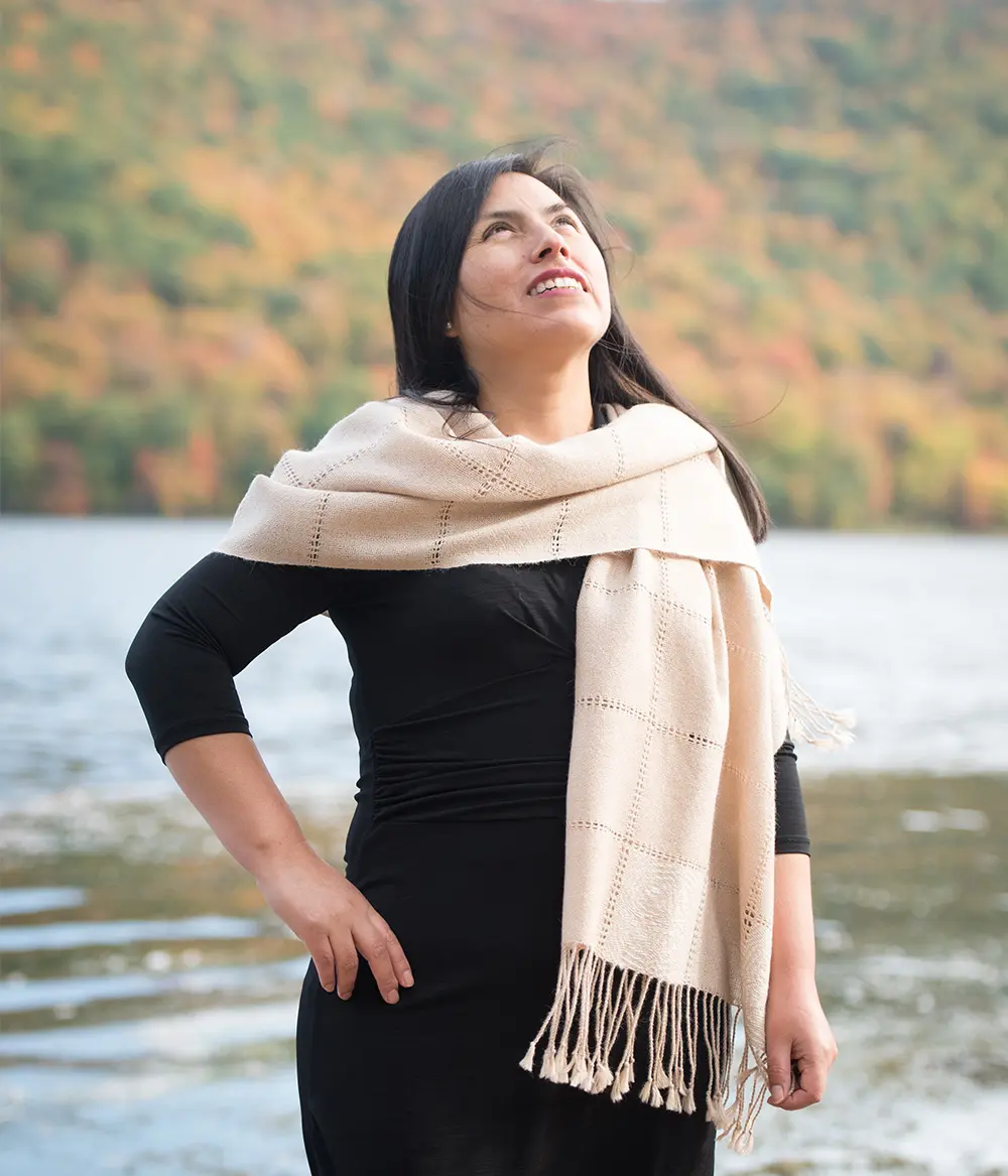 Woven shawls, four-petal – PachaMama Canada